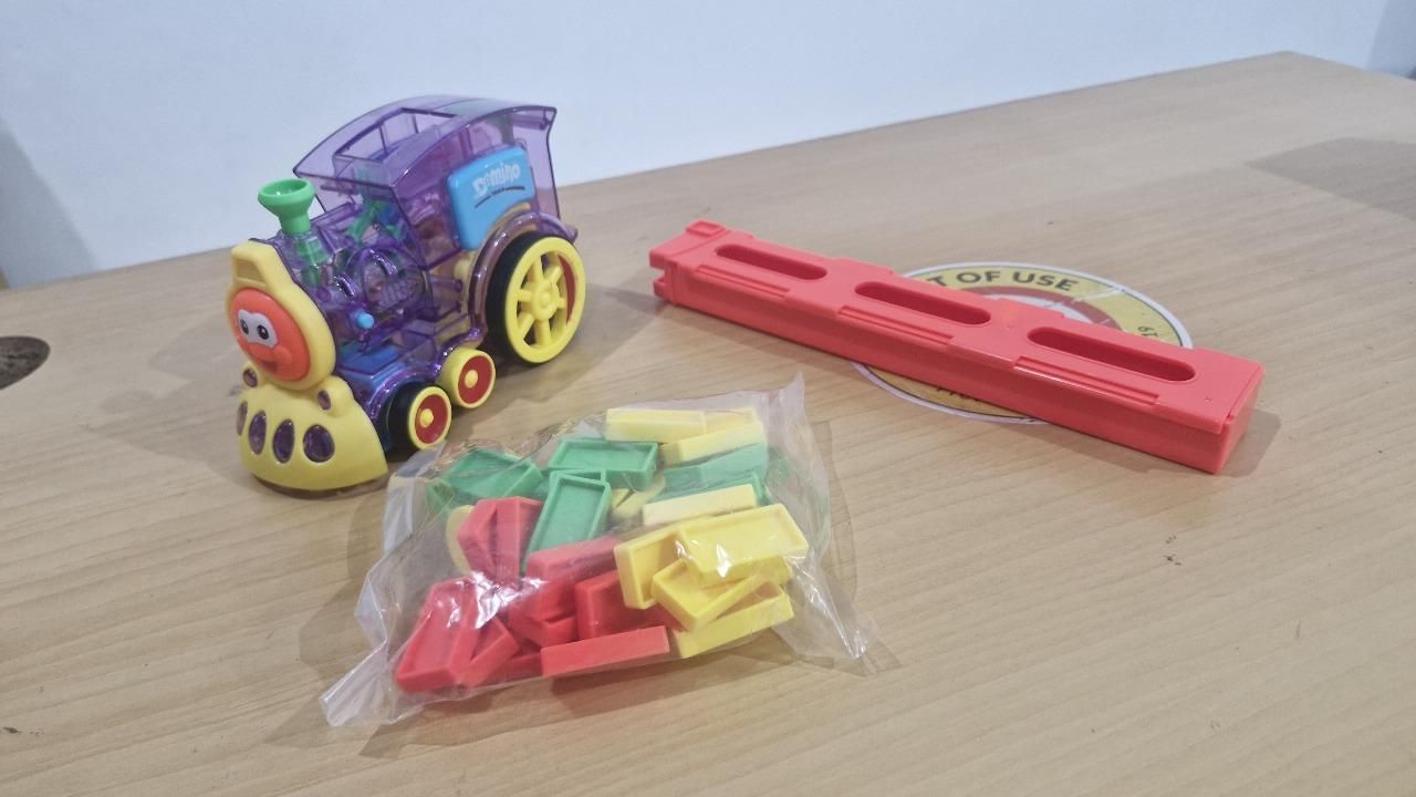 Train Toy Domino Set for Kids BPA Free Plastic with Sound Effects